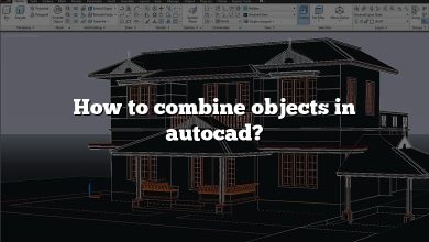 How to combine objects in autocad?