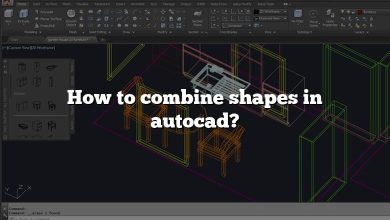 How to combine shapes in autocad?