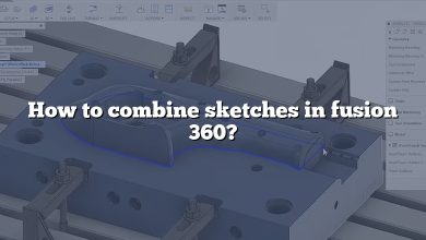 How to combine sketches in fusion 360?