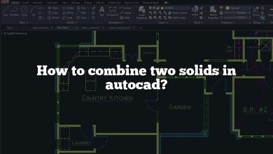 How to combine two solids in autocad?