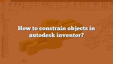 How to constrain objects in autodesk inventor?