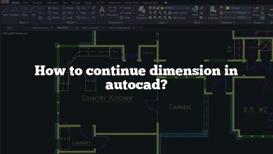 How to continue dimension in autocad?