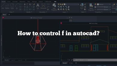 How to control f in autocad?