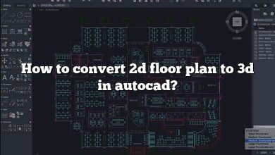 How to convert 2d floor plan to 3d in autocad?