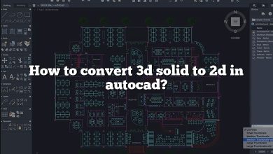 How to convert 3d solid to 2d in autocad?