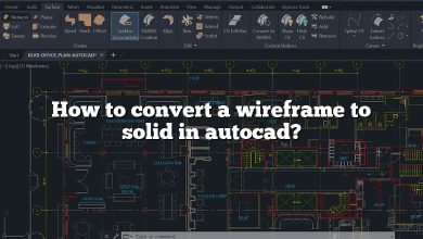 How to convert a wireframe to solid in autocad?