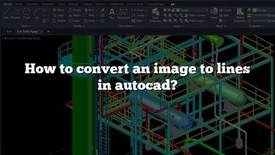 How to convert an image to lines in autocad?