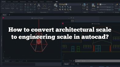 How to convert architectural scale to engineering scale in autocad?