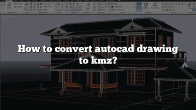 How to convert autocad drawing to kmz?