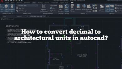 How to convert decimal to architectural units in autocad?