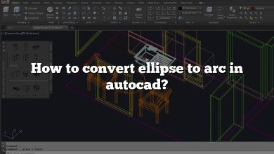 How to convert ellipse to arc in autocad?