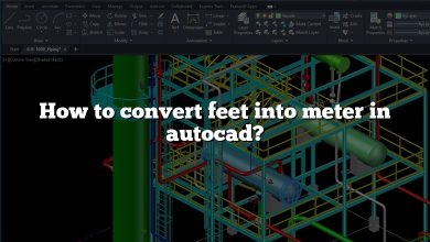 How to convert feet into meter in autocad?