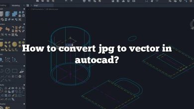 How to convert jpg to vector in autocad?