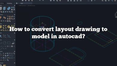 How to convert layout drawing to model in autocad?