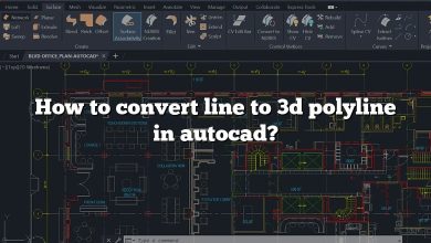 How to convert line to 3d polyline in autocad?