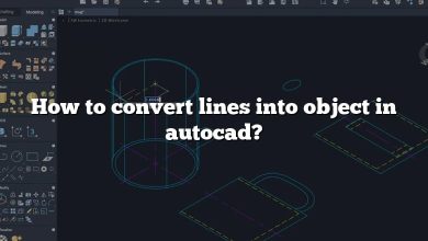How to convert lines into object in autocad?
