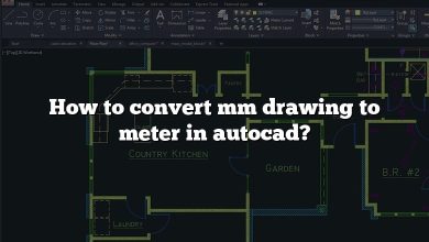 How to convert mm drawing to meter in autocad?