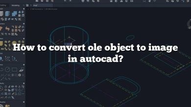 How to convert ole object to image in autocad?