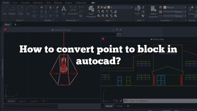 How to convert point to block in autocad?