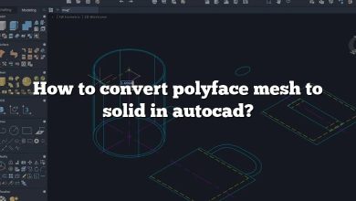 How to convert polyface mesh to solid in autocad?