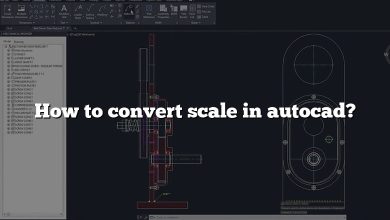 How to convert scale in autocad?