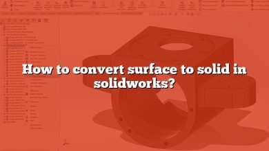 How to convert surface to solid in solidworks?