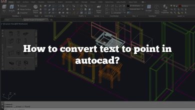 How to convert text to point in autocad?