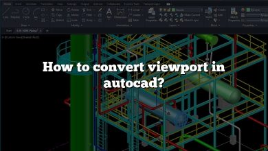 How to convert viewport in autocad?