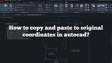 How to copy and paste to original coordinates in autocad?