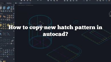 How to copy new hatch pattern in autocad?