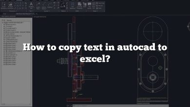 How to copy text in autocad to excel?