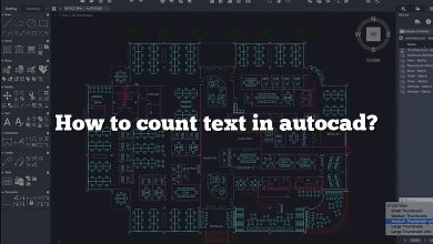 How to count text in autocad?