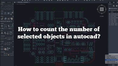 How to count the number of selected objects in autocad?