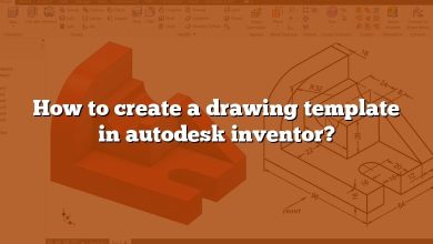 How to create a drawing template in autodesk inventor?