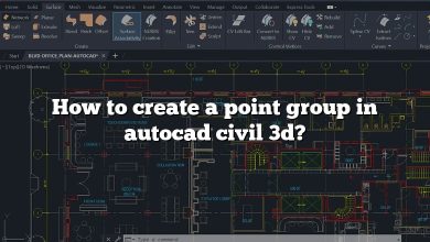 How to create a point group in autocad civil 3d?