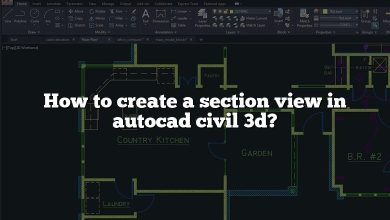 How to create a section view in autocad civil 3d?