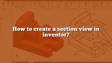 How to create a section view in inventor?