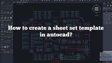 How to create a sheet set template in autocad?