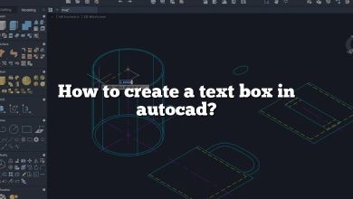 How to create a text box in autocad?