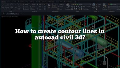 How to create contour lines in autocad civil 3d?