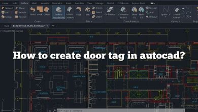 How to create door tag in autocad?