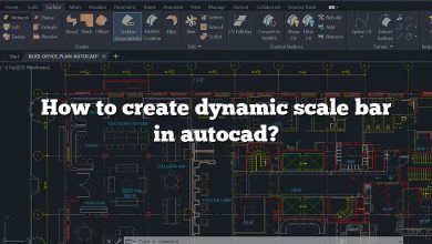 How to create dynamic scale bar in autocad?