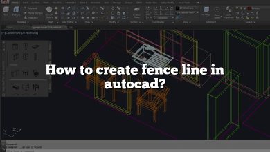 How to create fence line in autocad?