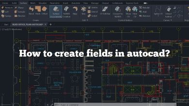 How to create fields in autocad?