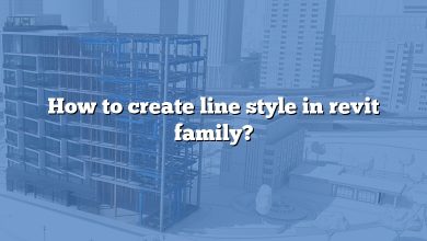 How to create line style in revit family?