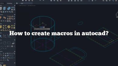 How to create macros in autocad?