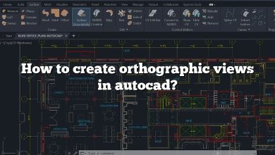 How to create orthographic views in autocad?