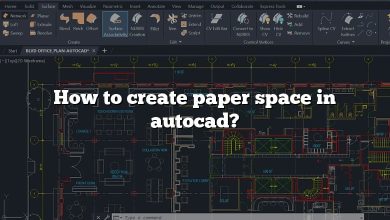 How to create paper space in autocad?