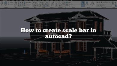 How to create scale bar in autocad?