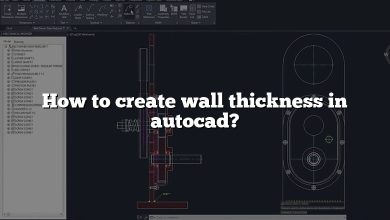 How to create wall thickness in autocad?
